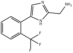 (5-(2-(三氟甲基)苯基)-1H-咪唑-2-基)甲胺, 1156709-30-6, 结构式