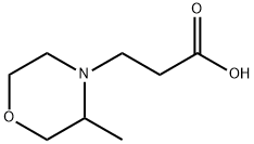 4-Morpholinepropanoic acid, 3-methyl- Structure