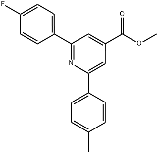 JR-9120, Methyl 2-(4-fluorophenyl)-6-p-tolylpyridine-4-carboxylate, 97% Struktur