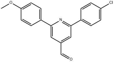 JR-9176, 2-(4-Chlorophenyl)-6-(4-methoxyphenyl)pyridine-4-carbaldehyde, 97% Structure