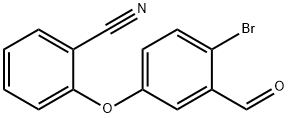 2-(4-Bromo-3-formylphenoxy)-benzonitrile, 1160182-46-6, 结构式