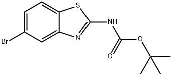 tert-butyl 5-bromobenzo[d]thiazol-2-ylcarbamate 化学構造式