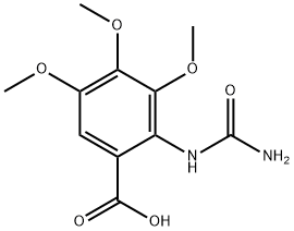 Benzoic acid, 2-[(aminocarbonyl)amino]-3,4,5-trimethoxy-