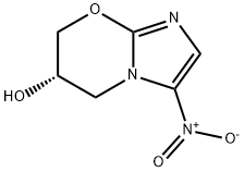 (S)-3-硝基-6,7-二氢-5H-咪唑并[2,1-B] [1,3]噁嗪-6-醇 结构式
