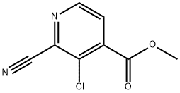 methyl 3-chloro-2-cyano-pyridine-4-carboxylate 结构式