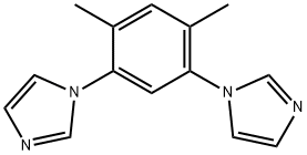 1,1'-(4,6-dimethyl-1,3-phenylene)bis(1H-imidazole) Struktur