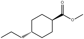 Cyclohexanecarboxylic acid, 4-propyl-, methyl ester, trans- 结构式