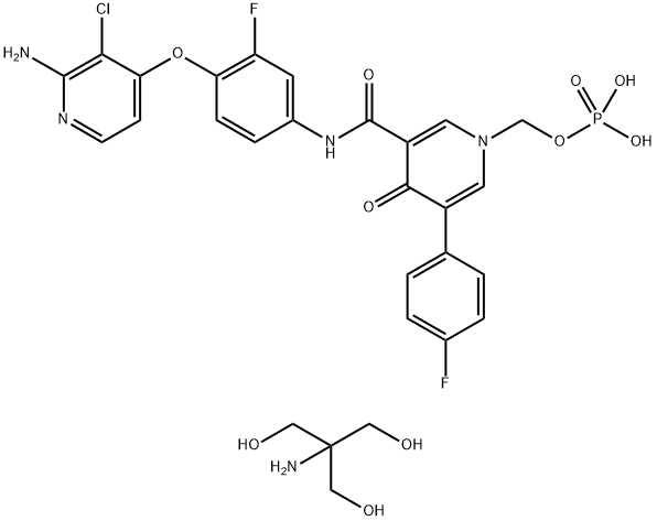 麦他替尼胺丁三醇 结构式