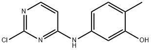 5-((2-氯嘧啶丁-4-基)氨基)-2-甲基苯酚 结构式