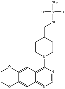 N-{[1-(6,7-Dimethoxy-4-quinazolinyl)-4-piperidinyl]methyl}sulfuric diamide Structure
