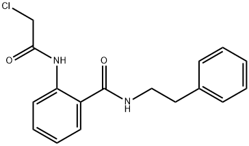 2-(2-氯乙酰胺)-N-(2-苯乙基)苯甲酰胺,117507-50-3,结构式