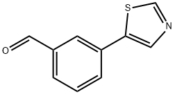 Benzaldehyde, 3-(5-thiazolyl)- Structure