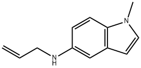 1H-Indol-5-amine, 1-methyl-N-2-propen-1-yl- 结构式