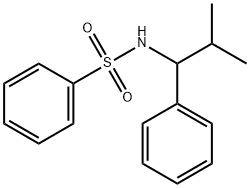 N-(2-methyl-1-phenylpropyl)benzenesulfonamide 结构式