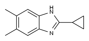 1H-Benzimidazole, 2-cyclopropyl-5,6-dimethyl-,1176127-99-3,结构式