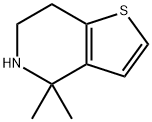 Thieno[3,2-c]pyridine, 4,5,6,7-tetrahydro-4,4-dimethyl- Structure