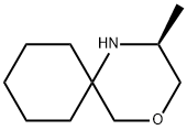 4-Oxa-1-azaspiro[5.5]undecane, 2-methyl-,(2S)- Structure