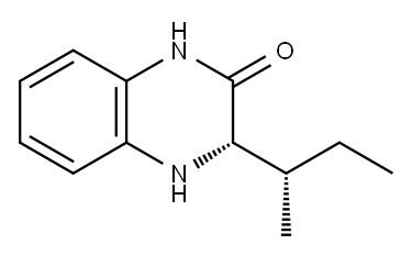 2(1H)-Quinoxalinone, 3,4-dihydro-3-[(1S)-1-methylpropyl]-, (3S)- Structure
