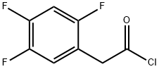 Benzeneacetyl chloride, 2,4,5-trifluoro- Structure