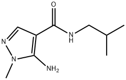 5-amino-N-isobutyl-1-methyl-1H-pyrazole-4-carboxamide,1177354-41-4,结构式
