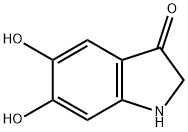 3H-Indol-3-one, 1,2-dihydro-5,6-dihydroxy- Structure