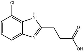 3-(7-Chloro-1H-benzimidazol-2-yl)propanoic Acid Structure