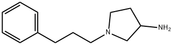 3-Pyrrolidinamine, 1-(3-phenylpropyl)- Structure