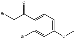 2-Bromo-2’-bromo-4’-methoxyacetophenone Structure