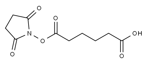Hexanedioic acid, 1-(2,5-dioxo-1-pyrrolidinyl) ester Struktur