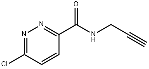 6-氯-N-(丙-2-炔-1-基)哒嗪-3-甲酰胺,1184096-11-4,结构式