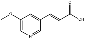 3-(5-methoxypyridin-3-yl)prop-2-enoic acid 化学構造式