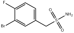 Benzenemethanesulfonamide, 3-bromo-4-fluoro- Structure
