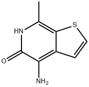 Thieno[2,3-c]pyridin-5(6H)-one, 4-amino-7-methyl- Struktur