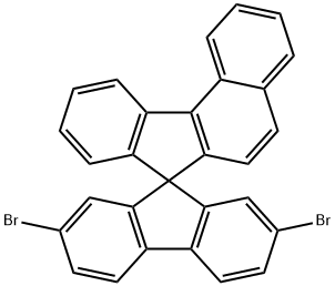 2',7'-ジブロモスピロ[ベンゾ[c]フルオレン-7,9'-フルオレン] 化学構造式