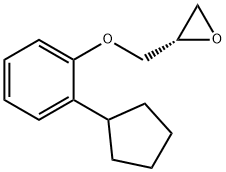 2-[(2-CYCLOPENTYLPHENOXY)METHYL]-OXIRANE, 118629-68-8, 结构式