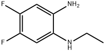 1,2-Benzenediamine, N1-ethyl-4,5-difluoro- Struktur