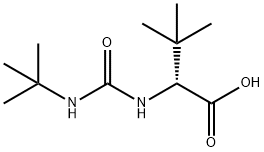 3-Methyl-N-[(2-methyl-2-propanyl)carbamoyl]-D-valine Struktur