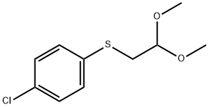 Benzene, 1-chloro-4-[(2,2-dimethoxyethyl)thio]- Structure