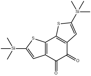 Benzo[2,1-b:3,4-b']dithiophene-4,5-dione, 2,7-bis(trimethylsilyl)-,1187970-52-0,结构式