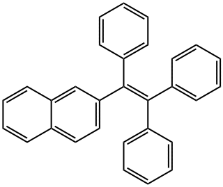 2-(1,2,2-三苯基乙烯)-萘, 118804-26-5, 结构式