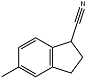 1H-Indene-1-carbonitrile, 2,3-dihydro-5-methyl- 结构式