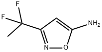3-(1,1-DIFLUOROETHYL)-1,2-OXAZOL-5-AMINE,1188909-17-2,结构式