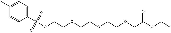 2-(2-(2-(2-(甲苯磺酰氧基)乙氧基)乙氧基)乙氧基)乙酸乙酯,118988-05-9,结构式