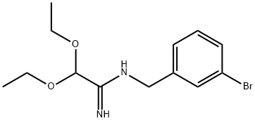 Ethanimidamide, N-[(3-bromophenyl)methyl]-2,2-diethoxy- 结构式
