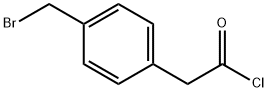 Benzeneacetyl chloride, 4-(bromomethyl)- Struktur