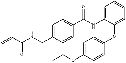 Benzamide, N-[2-(4-ethoxyphenoxy)phenyl]-4-[[(1-oxo-2-propen-1-yl)amino]methyl]- Structure