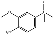 (4-氨基-3-甲氧基苯基)二甲基氧化膦 结构式