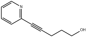 4-Pentyn-1-ol, 5-(2-pyridinyl)- 化学構造式