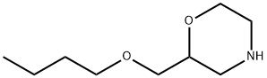 Morpholine, 2-(butoxymethyl)- Structure