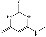 6-(甲氨基)-2-硫代-2,3-二氢嘧啶-4(1H)-酮, 120270-03-3, 结构式